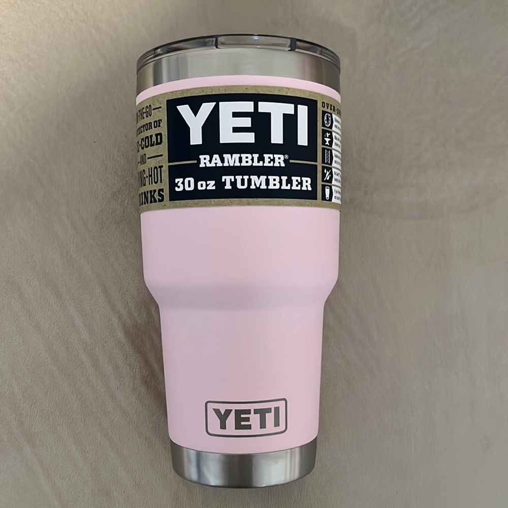 Yeti Rambler 30 oz Tumbler in Ice Pink with MagSlider Lid - Picture 1 of 8